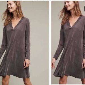 Anthropologie left coast Nolan route dress grey/mauve ML (?)